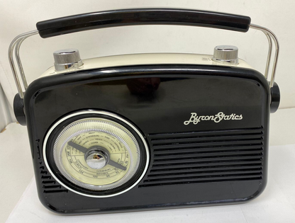 ByronStatics AM66 Portable Vintage Radio AM FM Small Retro Black Analog 4W MINT