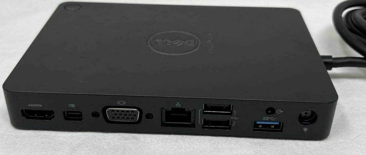 Dell WD15 Thunderbolt USB-C Docking Station HDMI VGA RJ-45 Ports For PC Laptop