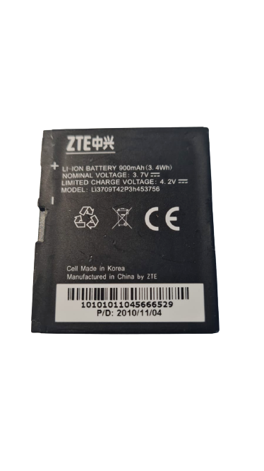 OEM Battery LI3709T42P3H453756 Replacement For ZTE Verizon Salute F350 900mAh