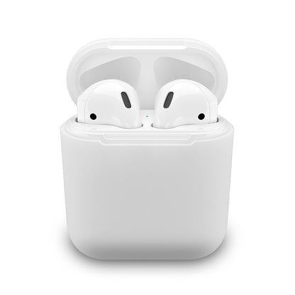 Silicone Cover for Apple AirPod 1st 2nd Charging Case Protective Skin White