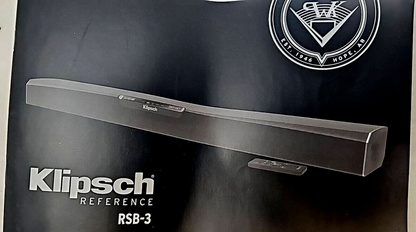 Klipsch RSB-3 Wireless Bluetooth Home Theater Sound Bar Speaker 60W System READ