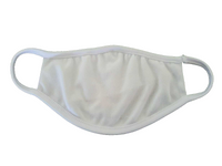 Reusable Unisex White Face Mask Casual Protective Mouth Cover for Adults