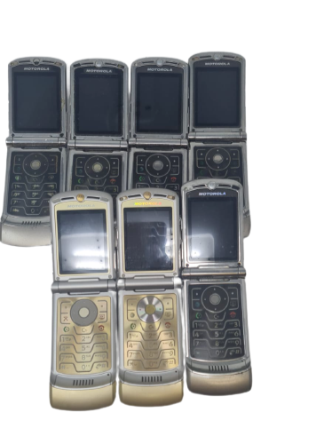 7 Lot Motorola RAZR V3xx AT&T Flip Phone Need Repair For Parts Wholesale As Is