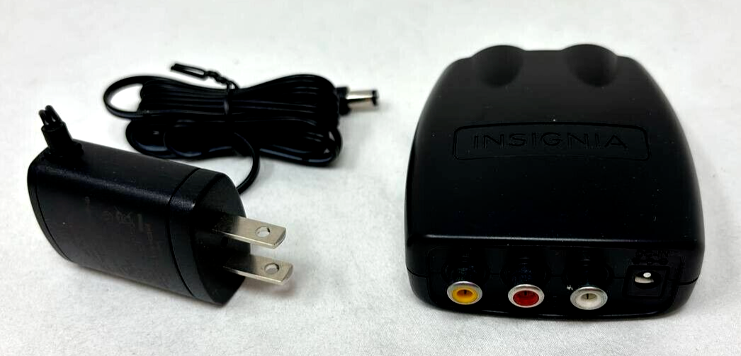 Insignia RF Modulator Audio Video Signal Adapter Converter for Television TV