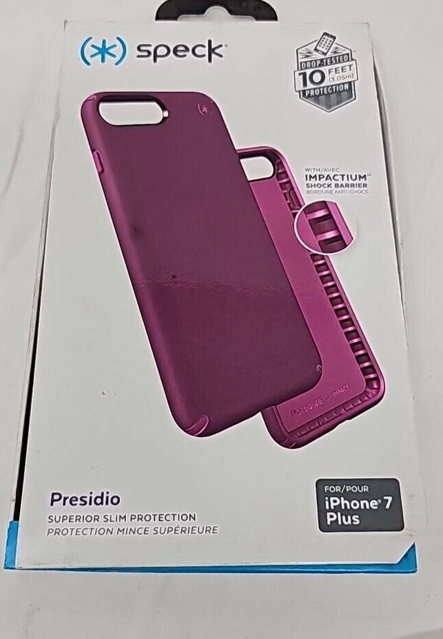 Speck Presidio Case for iPhone 6 6s 7 8 Plus Slim Protection Syrah Purple Pink