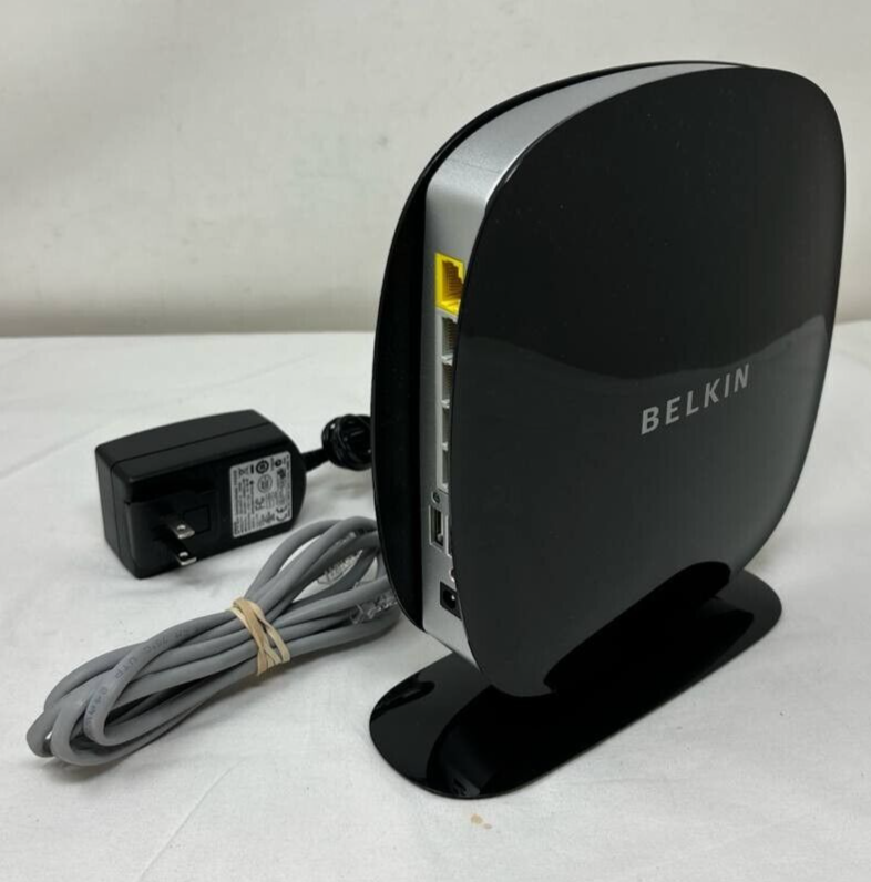 Belkin N750 Wireless N Router Gigabit F9K1103 Dual Band 4 Port Black USB