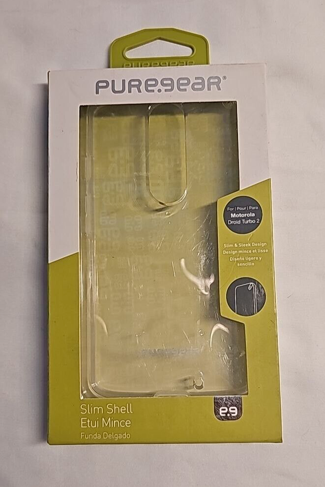 Puregear Slim Shell Clear Protective Case Motorola Droid Turbo 2 XT1585 Cover