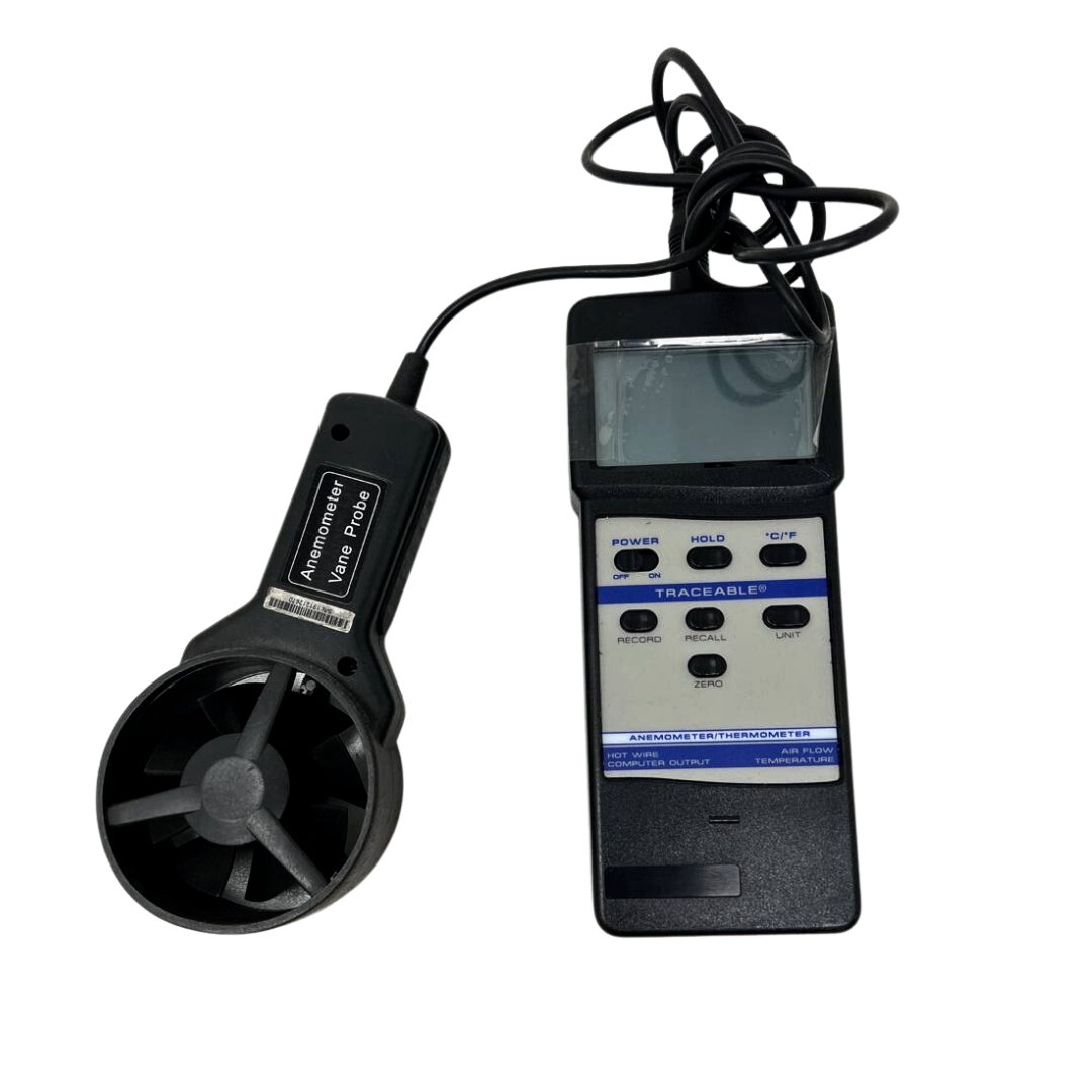 Traceable Digi Sense Hot Wire Anemometer Thermometer with Vane Probe 4330CC