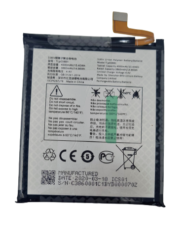 Battery TLp038B1 For Alcatel 3V 2019 5032W Replacement Original 4000mAh 4.4V