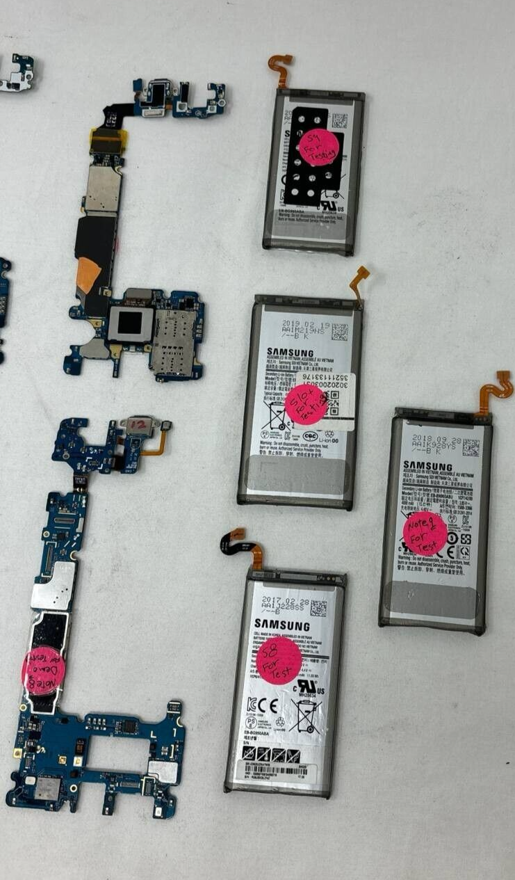 Lot of 6 Mainboard Replacement Samsung Note 8 9 Galaxy S8 S9 S10+ Untested READ