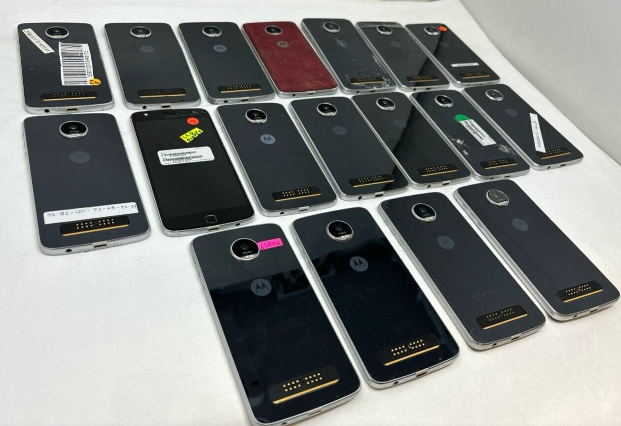 20 Lot Motorola Moto Z Play XT1635 5.5" 16MP Untested Wholesale Used Repair Part