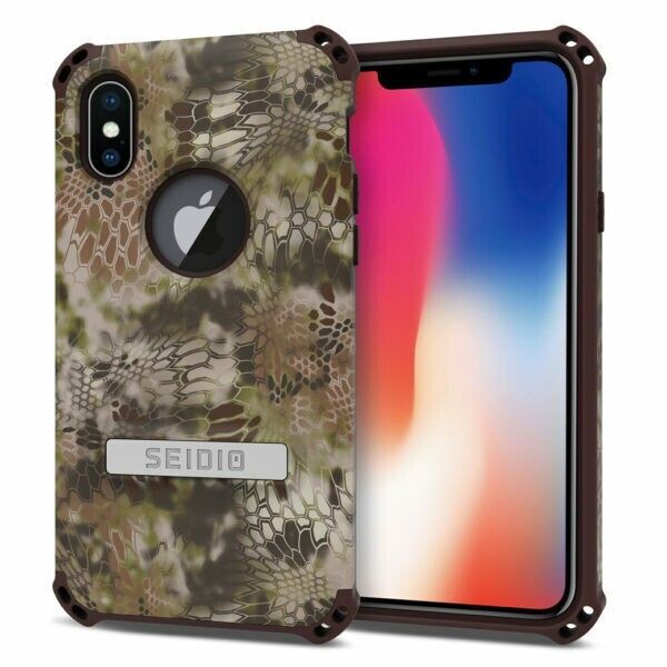 Seidio Cover for Apple iPhone X Dilex Kryptek Case Kickstand Holster Pontus