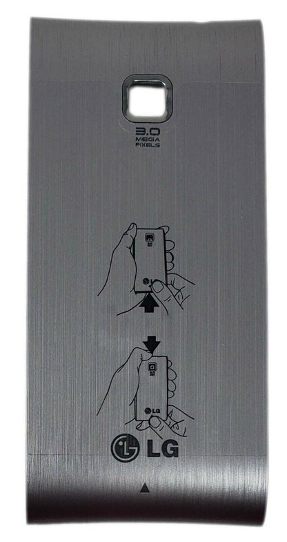 Back Door LG Optimus GT540 Silver Phone Battery Cover Case Lid Housing Replace