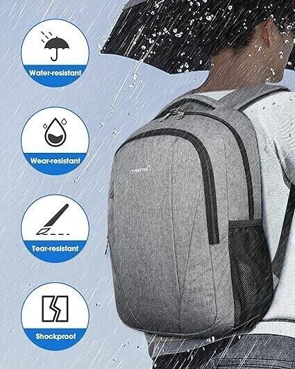 Tigernu Travel Backpack Slim Lightweight USB Charging for Laptop iPad to 15.5"
