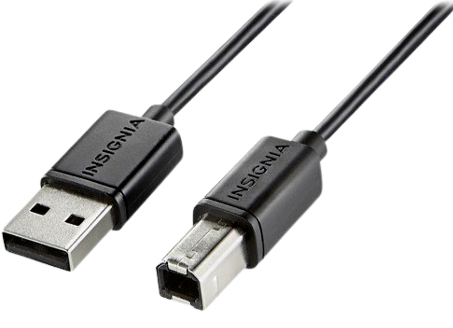 Insignia USB 2.0 A to B Cable Black 6ft for PC Printers Inkjet HP Epson Scanners