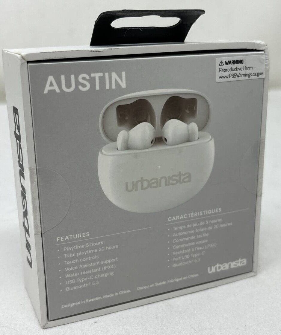 Urbanista Austin True Wireless In Ear Earbuds Portable Bluetooth Headphones IPX4