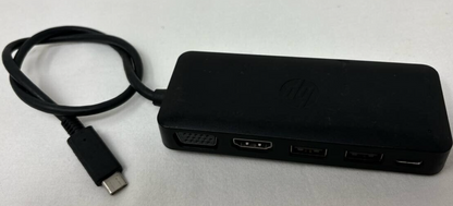 HP Travel Hub USB-C Portable Dock Station VGA HDMI USB Port Adapter for Laptop