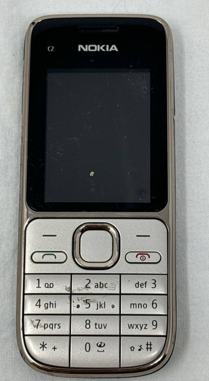 Nokia C2 GSM Phone Keyboard 3.2MP Camera MP3 3G Bluetooth Micro SD Radio FM