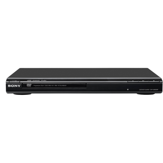 Sony DVP-SR200P CD DVD Slim Multimedia Player 720p HD Digital Dolby Black