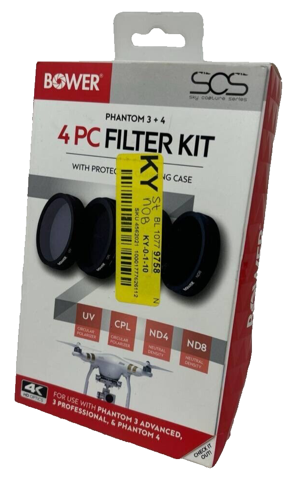 4 Pack Bower Sky Capture Series  Filter for Phantom 3 Professional & Advanced