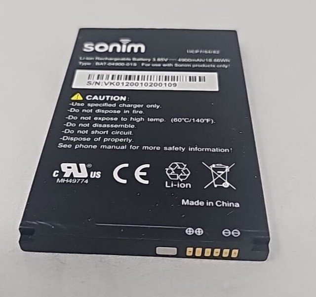 Sonim BAT-04900-01S Cellphone Phone Battery for Handset XP8 3.85 V 4900mAh OEM