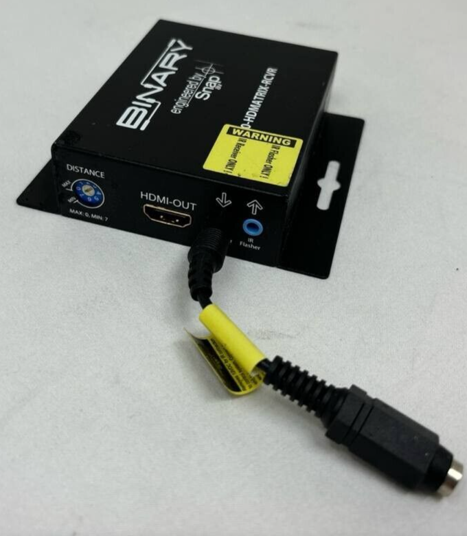 Binary 300 Series HDMI Over Single Cat5e/6 Balun IR Receiver Wired Black