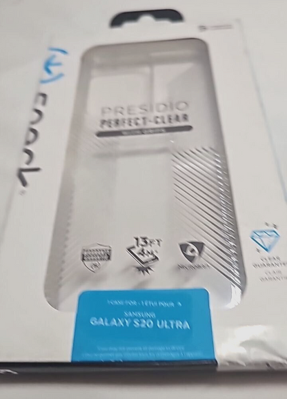 Speck Presidio Clear Case Transparent for Samsung Galaxy S20 Ultra Cover SM-G988