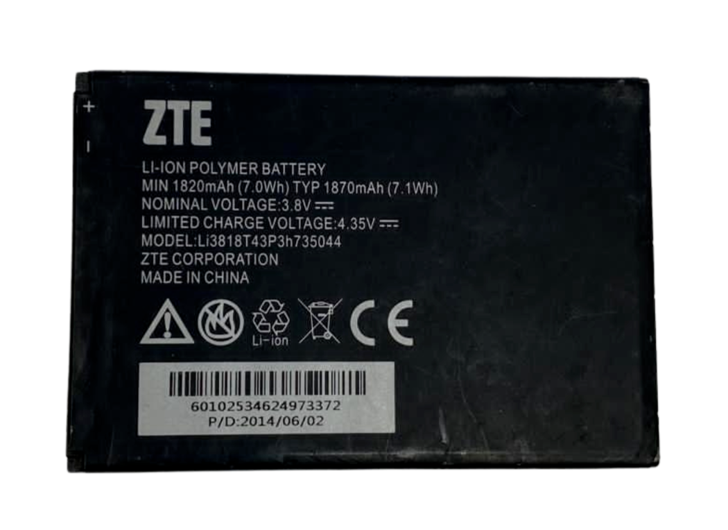 Battery LI3818T43P3H735044 For ZTE Compel Z830 Concord II  Z730 Force N9100