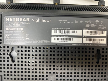 Netgear Nighthawk Smart WiFi Router Wireless Gigabit Internet Dual Band AC2100