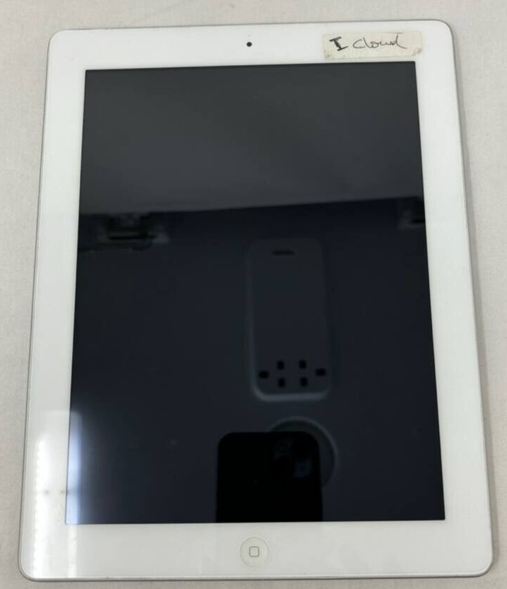 Apple iPad A1458 4th Gen 16GB WiFi 9.7" Bluetooth Multi Touch White & Black READ