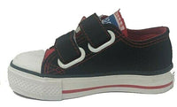 Canvas Sneakers Chuck Shoes Black Red for Kids School Shoes US 11.5 EU 29