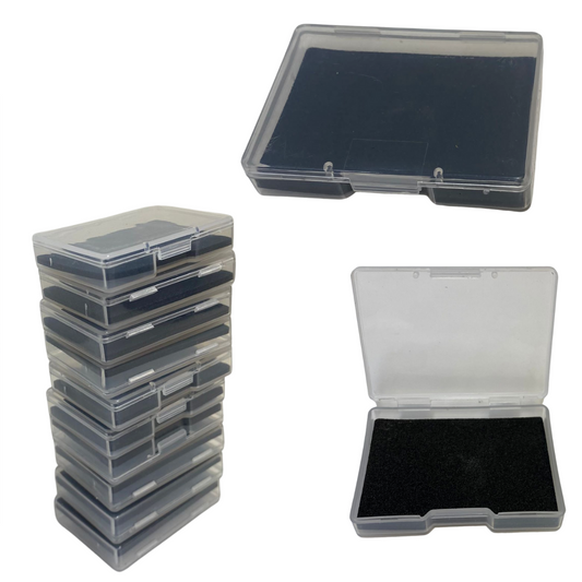 10 x Plastic Clear Jewelry Box Packaging For Rings Necklage Protect 1.75" x 1.3"