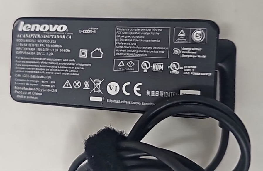 Lenovo ADLX45DLC2A AC Power Adapter Charger 45W for Laptop IdeaPad Yoga Thinkpad