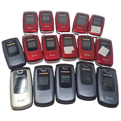 16 Lot Samsung SGH-A437 A437 AT&T Wholesale ClamShell Cellular Flip Phone Camera