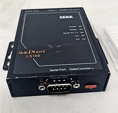 Sena LS100 Hello Device Serial Ethernet Converter Server Network Connects RS-232