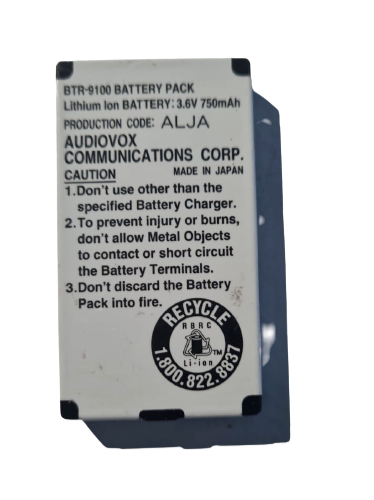 Battery BTR-9100 for Audiovox 9100 9150 9150X 9150XD 9155 9155GPX