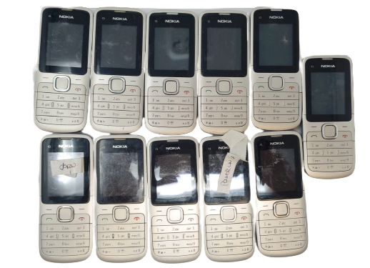 11 Lot Nokia C1-01 Cell Phone Bar Internet Browser Used Power Up ANTIQUE Claro