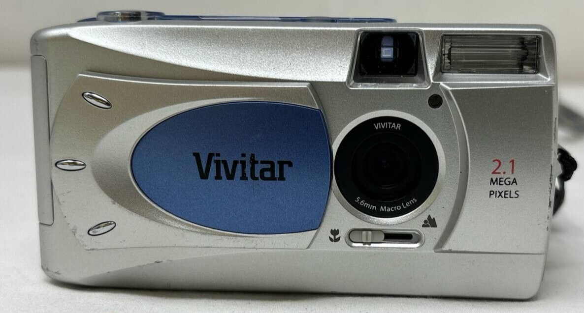 Vivitar ViviCam 3625 Digital Camera Compact 2.1MP 2x Digital Zoom 1.6" Screen