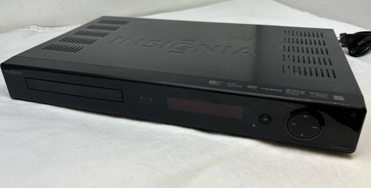 Insignia NS-WBRDVD Wi-Fi Blu-ray Disk and DVD Player Streaming HDMI USB READ