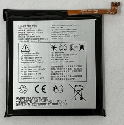 Battery TLp027B1 for Alcatel Idol 5 Cricket 6060C Original Replacement 2850mAh