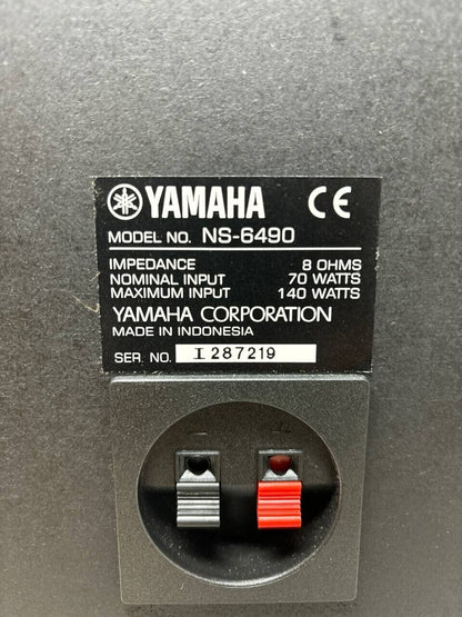 Yamaha NS-6490 Bookshelf Speaker 1 Way Channel Home Audio 70W Black READ