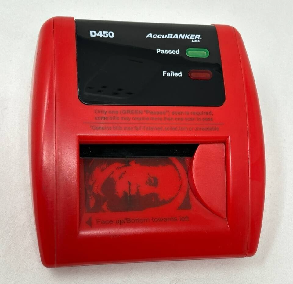 AccuBANKER D450 Bleached Bills Auto Detector Money USD Infrared Checker Machine