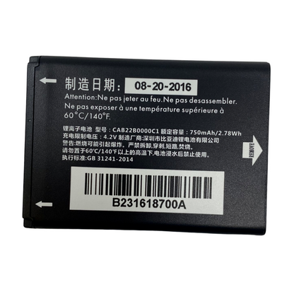 Battery CAB22B0000C1 For Alcatel 2010D OT-356 OT-665 CAB22D0000C1 750mAh 3.7V