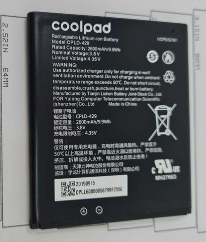 Battery CPLD-429 For Sprint CoolPad Surf Mifi Hotspot Replacement 2600mAh OEM