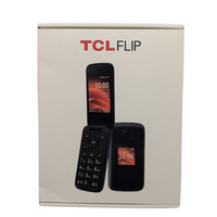TCL Classic 4056W Flip Phone Unlocked 4GB 2.8" Display 2 MP 4G LTE KaiOS Gray
