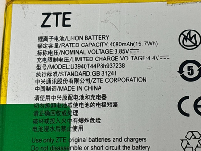 Battery LI3940T44P8H937238 For ZTE Blade Z Max V Ultra Z982 4080mAh 3.85V OEM