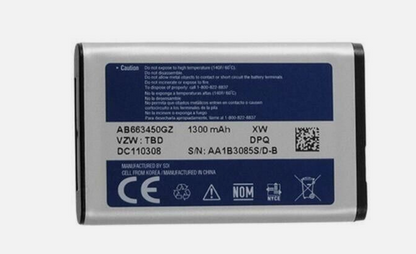 Battery AB663450GZ 1300mAh For Samsung Convoy 2 SGH U640 U660 CONVOY II Original