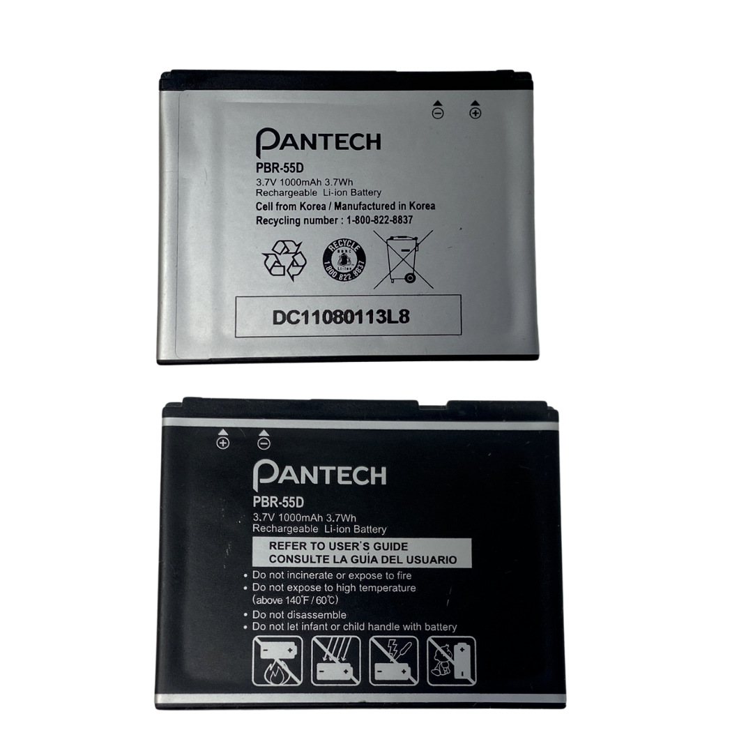 Battery PBR-55D For Pantech P2020 P5000 P9020 Replacement Original 1000mAh 3.7V