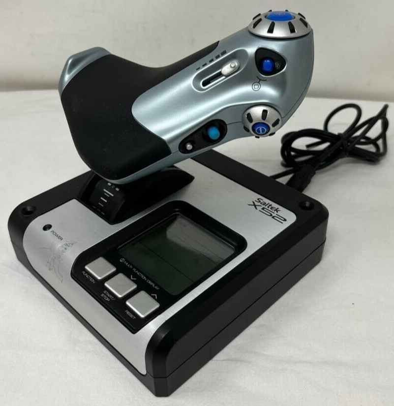 Logitech Saitek X52 Throttle & Stick Flight Control System Simulation Controller