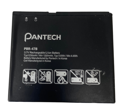 Genuine Battery PBR-47B For Pantech Vybe P6070 3.7V 1230mAh Replacement